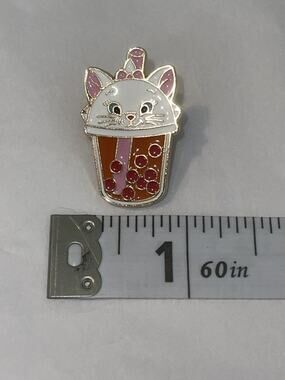 Cat Boba Drink Pin Brooch